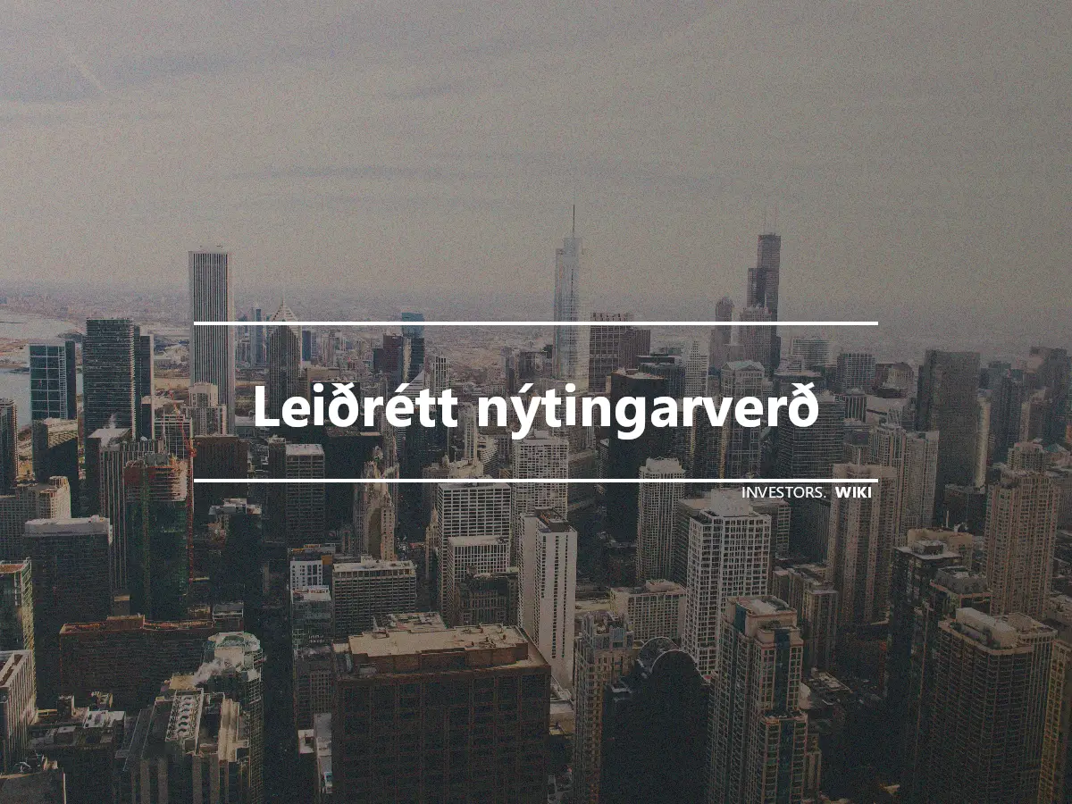 Leiðrétt nýtingarverð
