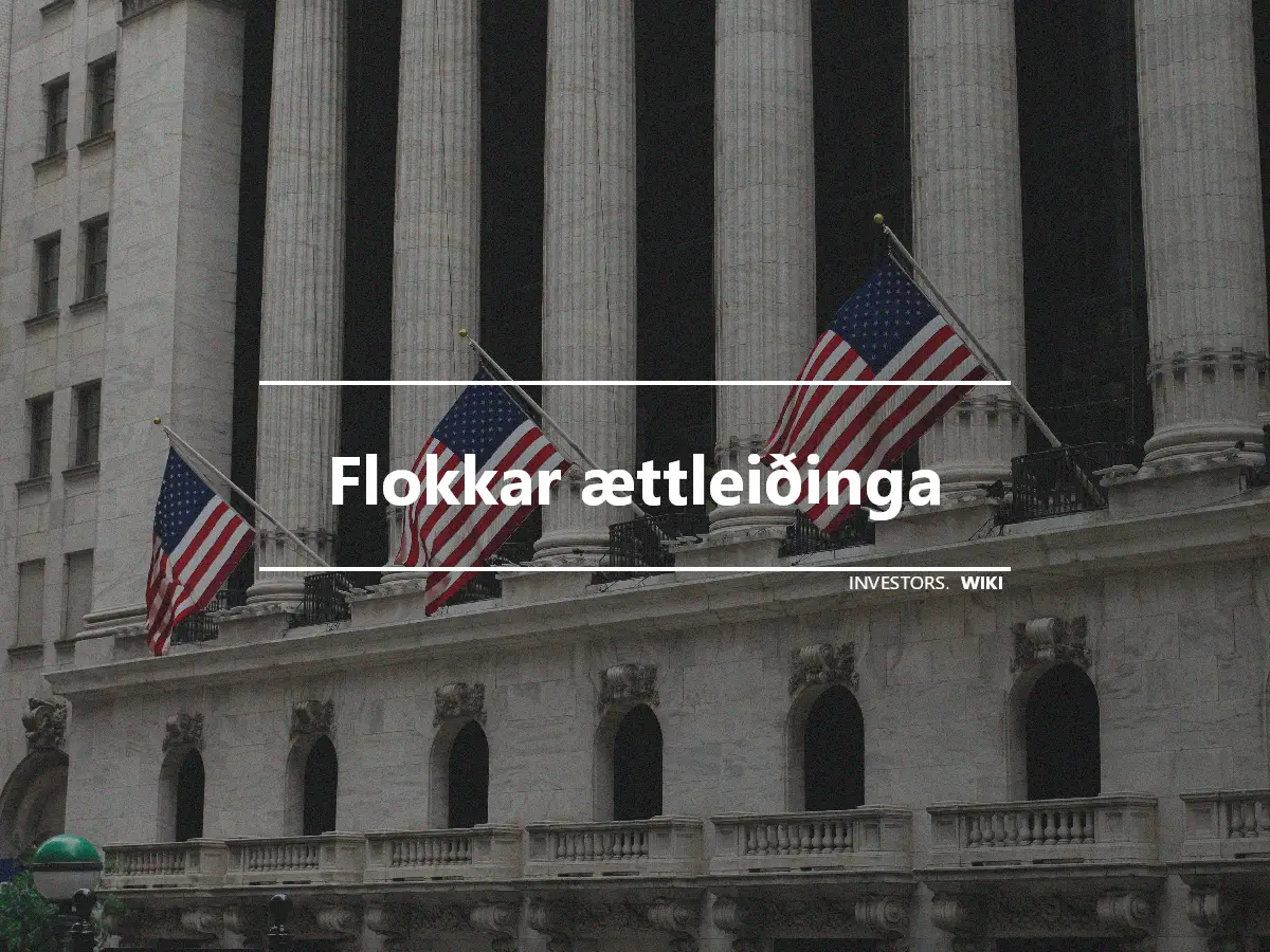 Flokkar ættleiðinga