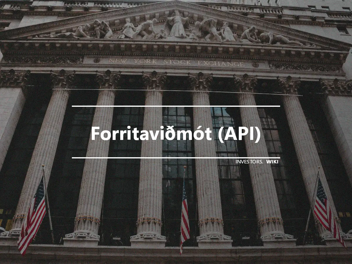 Forritaviðmót (API)