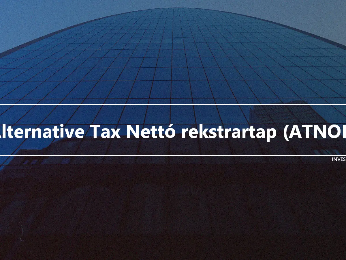 Alternative Tax Nettó rekstrartap (ATNOL)
