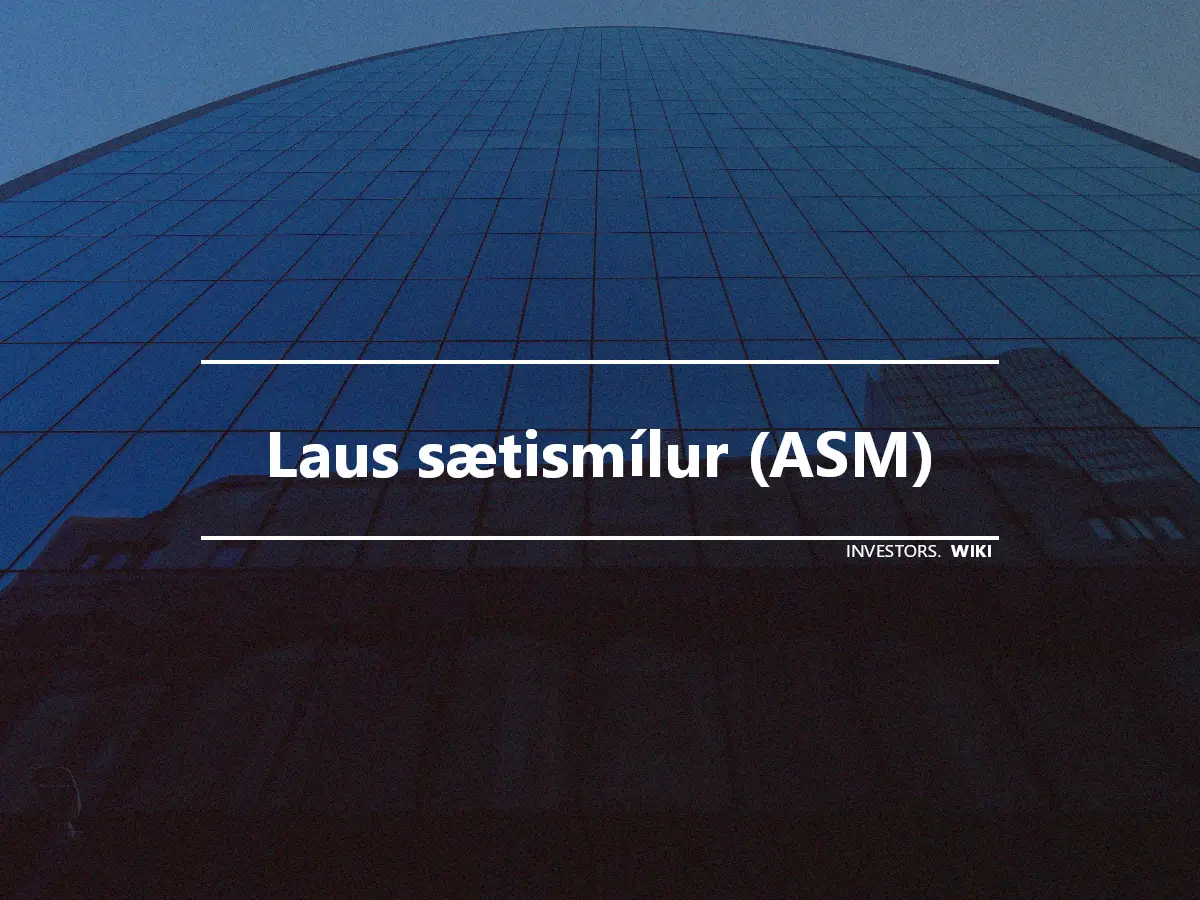 Laus sætismílur (ASM)