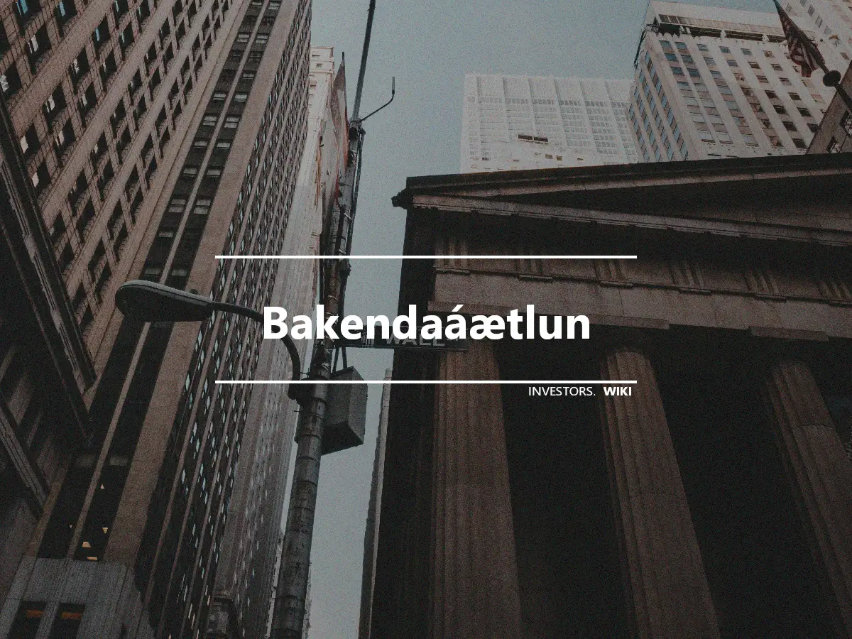 Bakendaáætlun