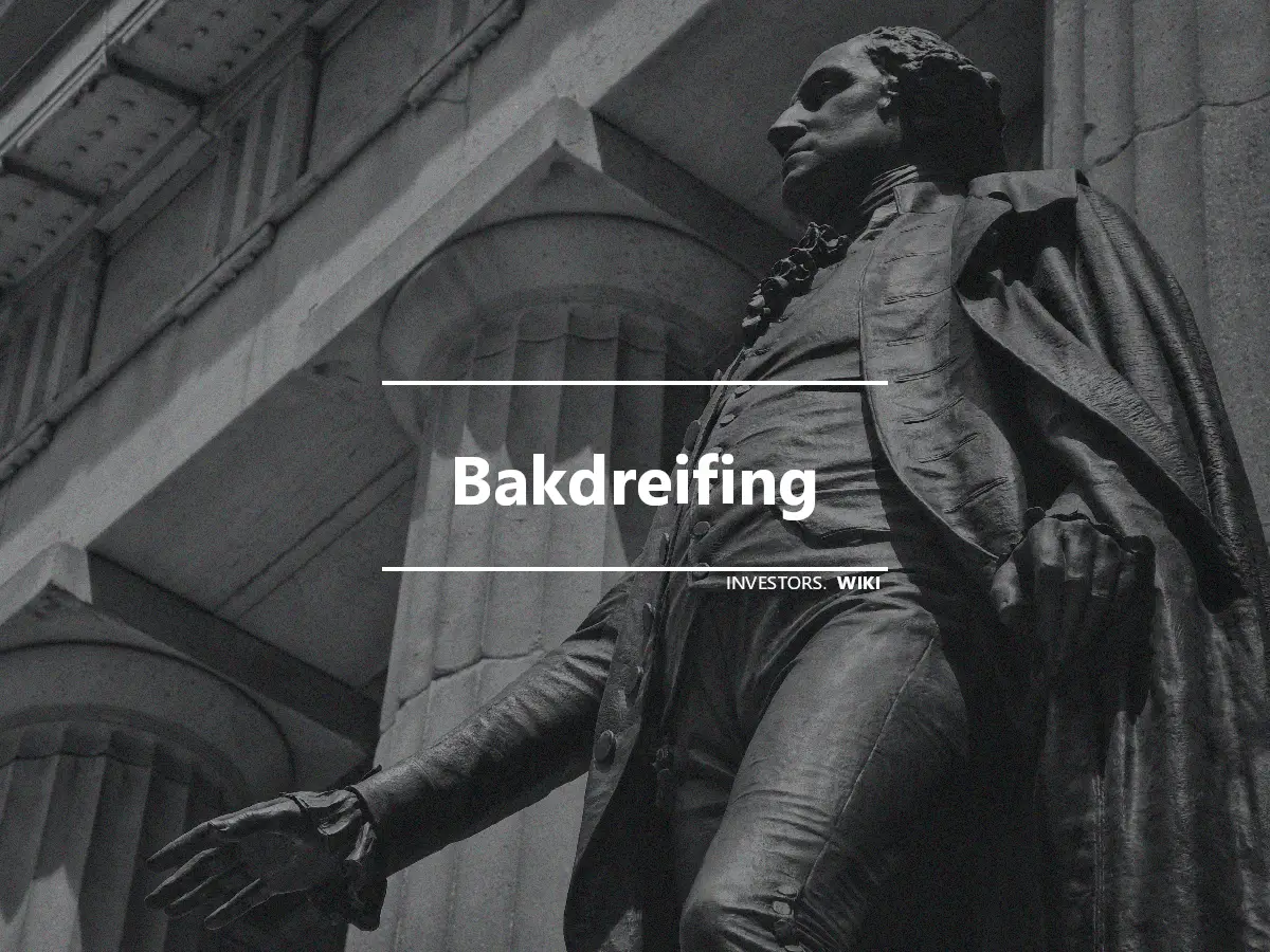 Bakdreifing