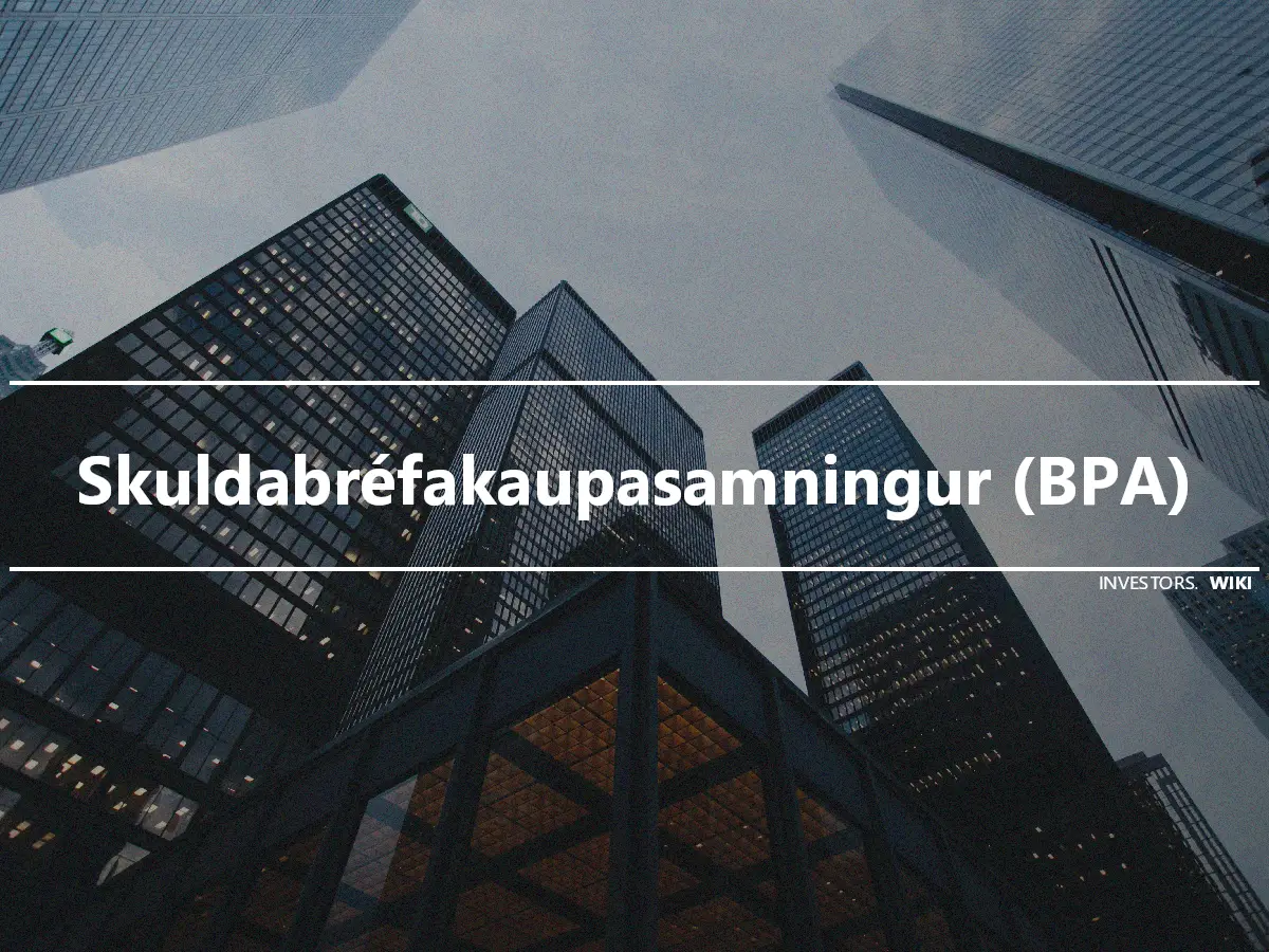 Skuldabréfakaupasamningur (BPA)