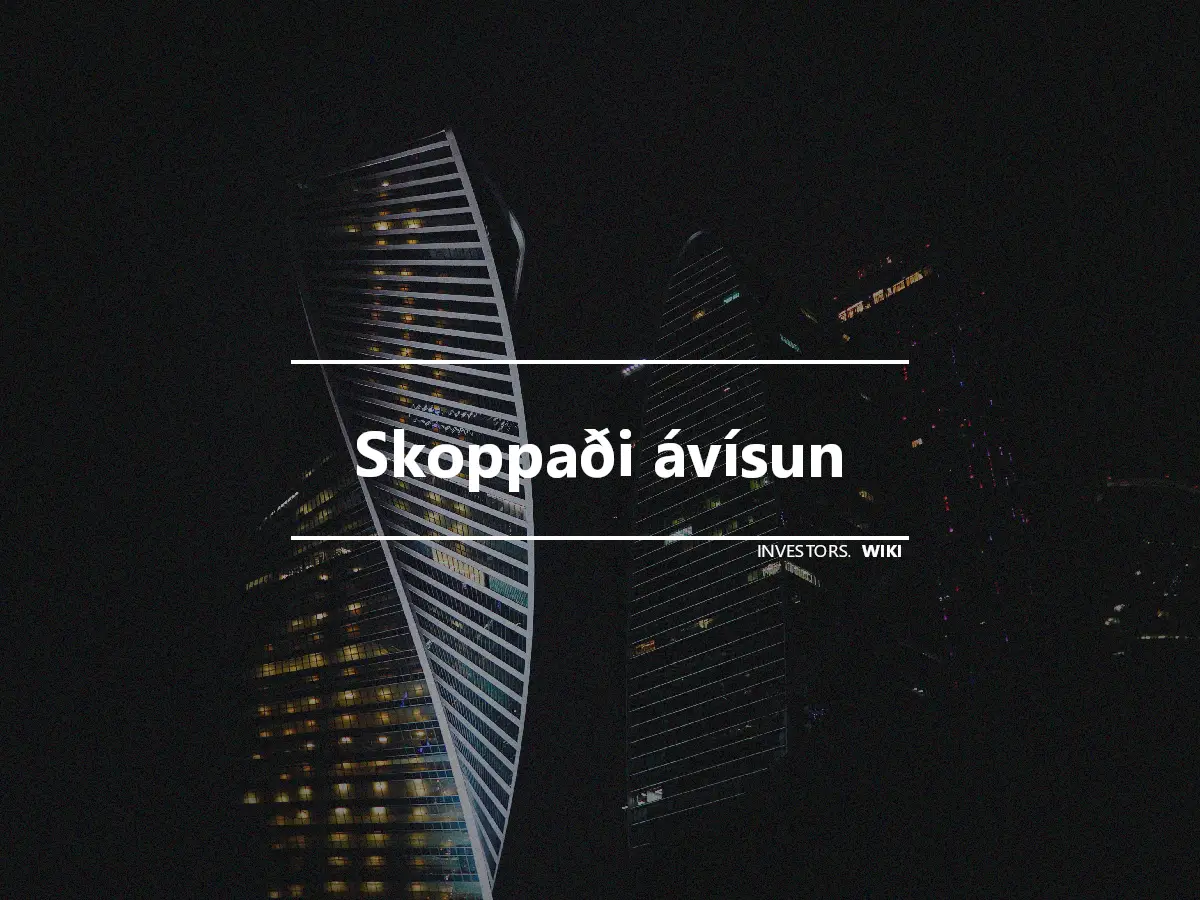 Skoppaði ávísun