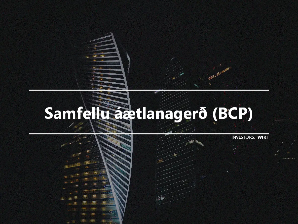 Samfellu áætlanagerð (BCP)