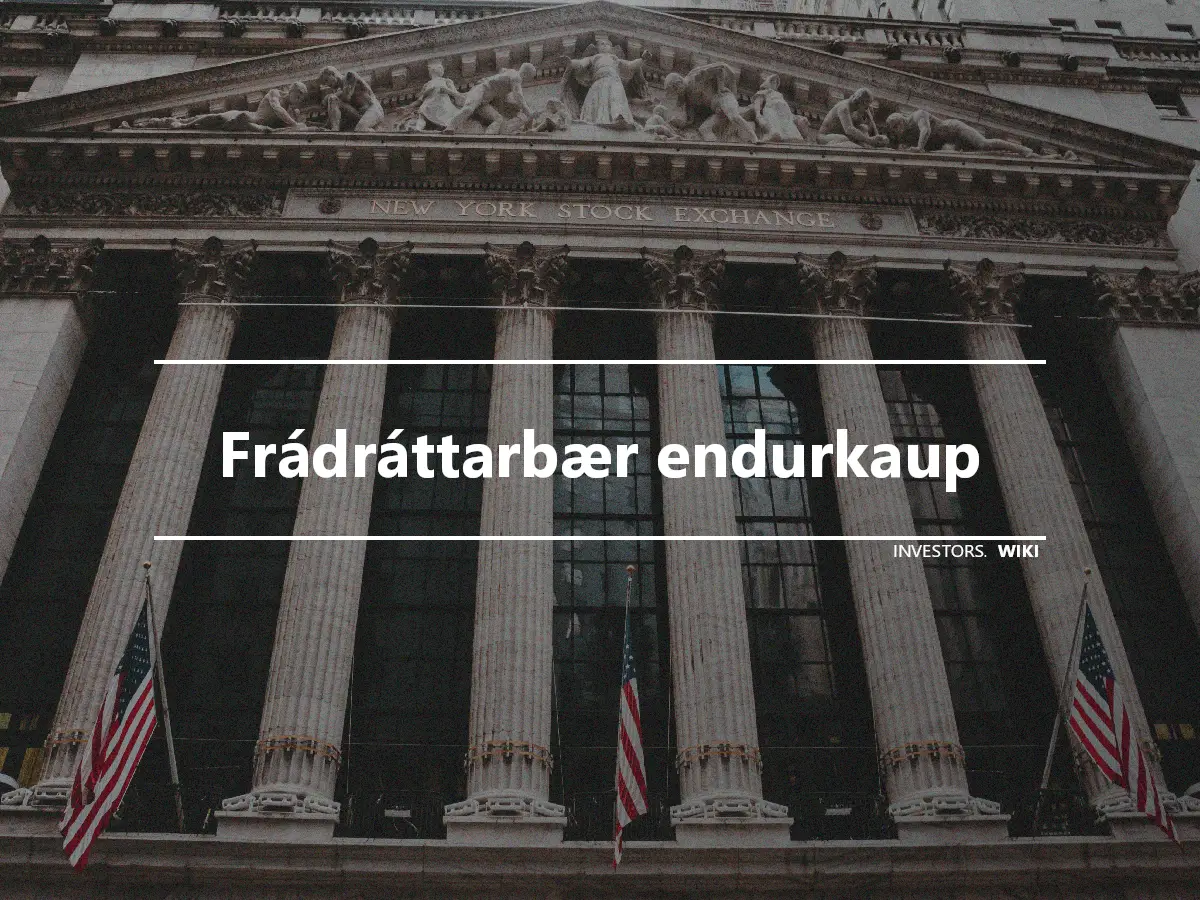 Frádráttarbær endurkaup