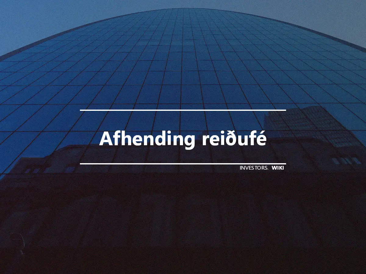 Afhending reiðufé