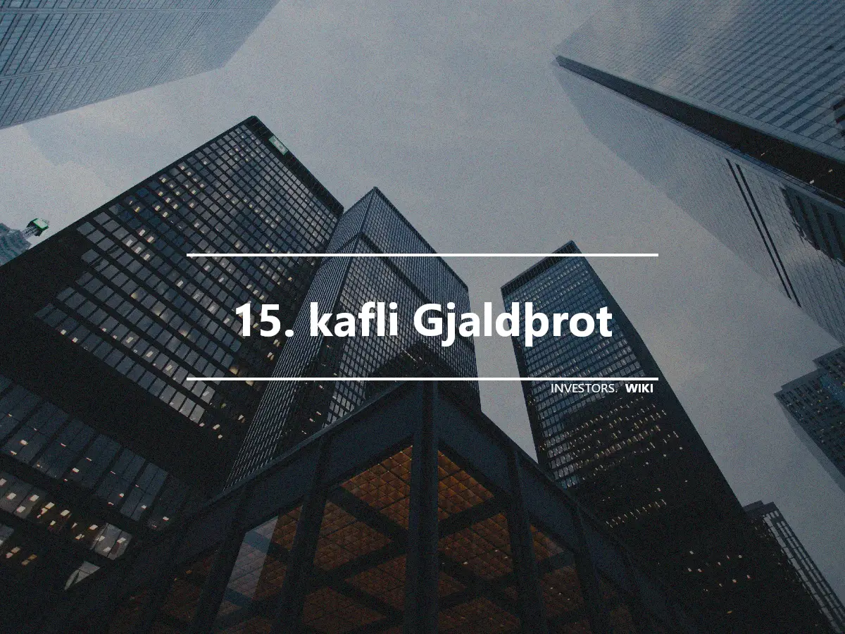 15. kafli Gjaldþrot