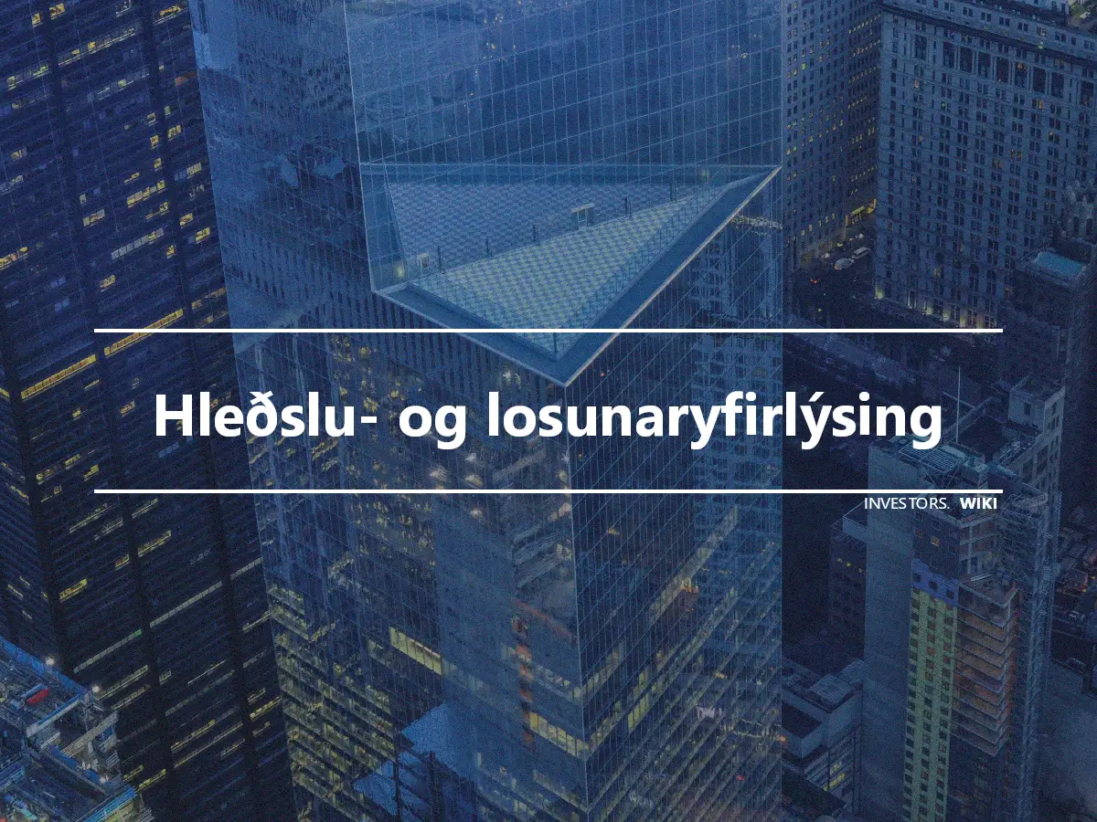 Hleðslu- og losunaryfirlýsing