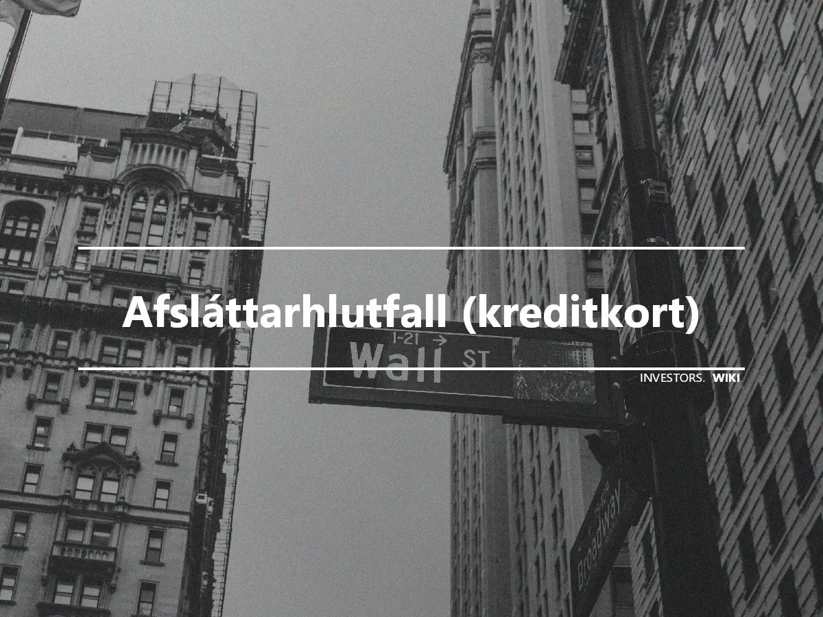 Afsláttarhlutfall (kreditkort)