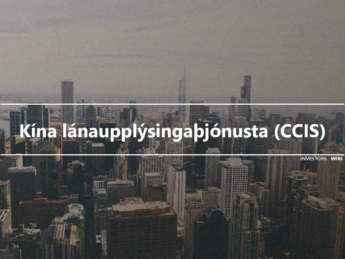 Kína lánaupplýsingaþjónusta (CCIS)