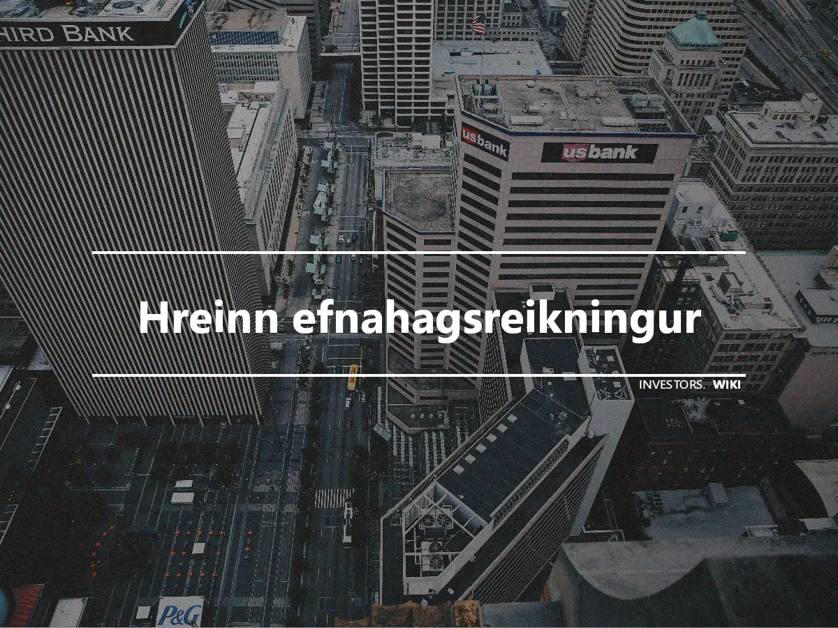 Hreinn efnahagsreikningur