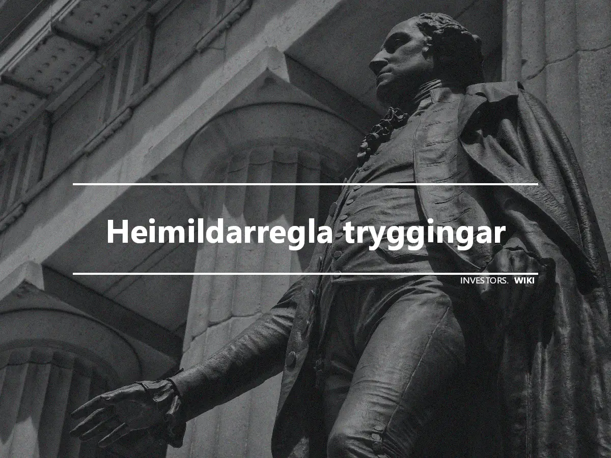 Heimildarregla tryggingar