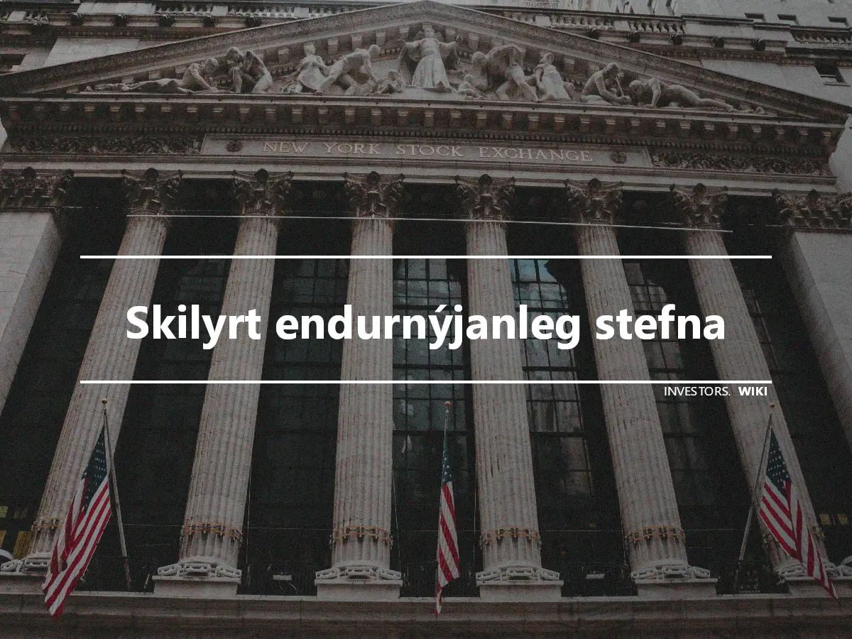 Skilyrt endurnýjanleg stefna