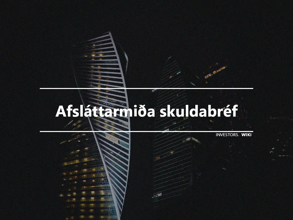 Afsláttarmiða skuldabréf