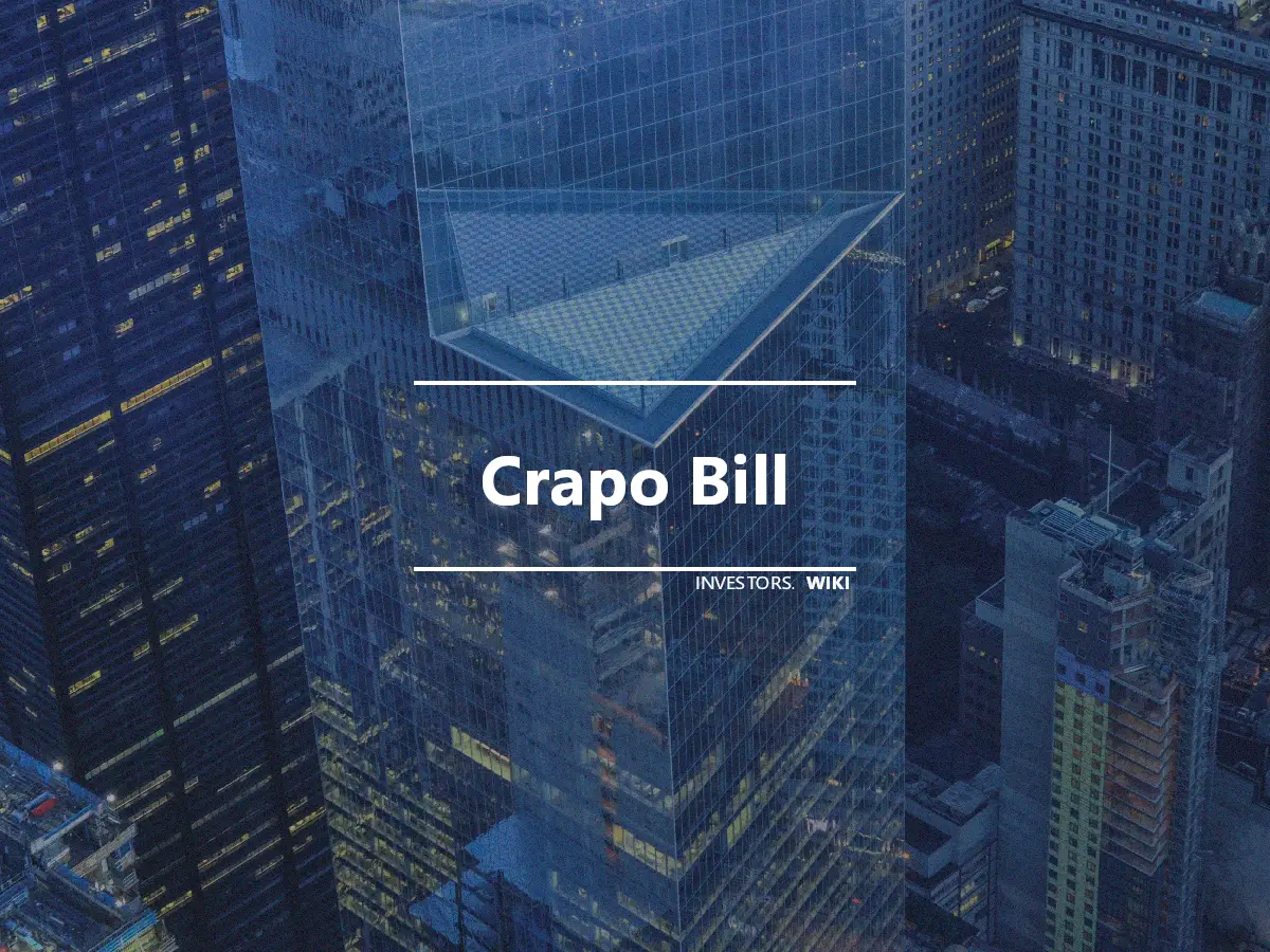 Crapo Bill