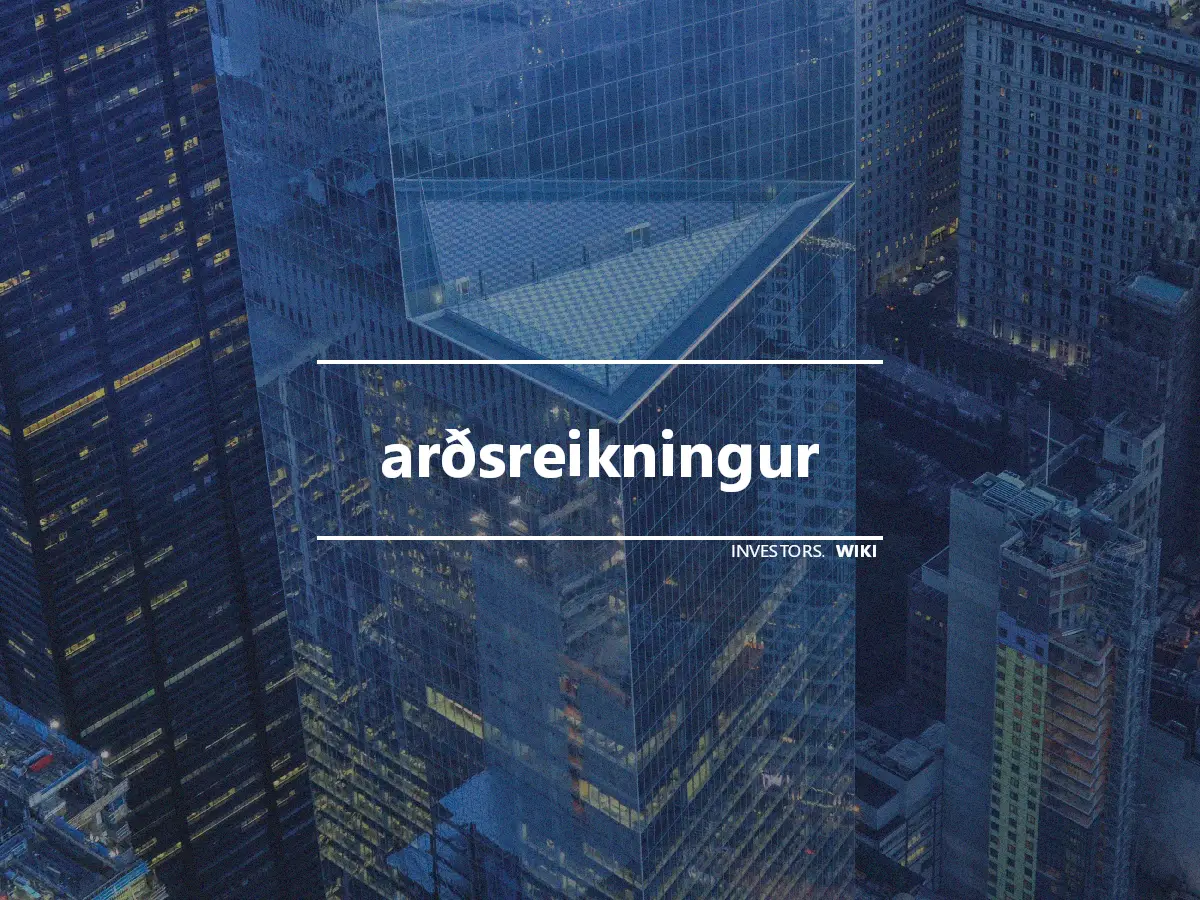 arðsreikningur