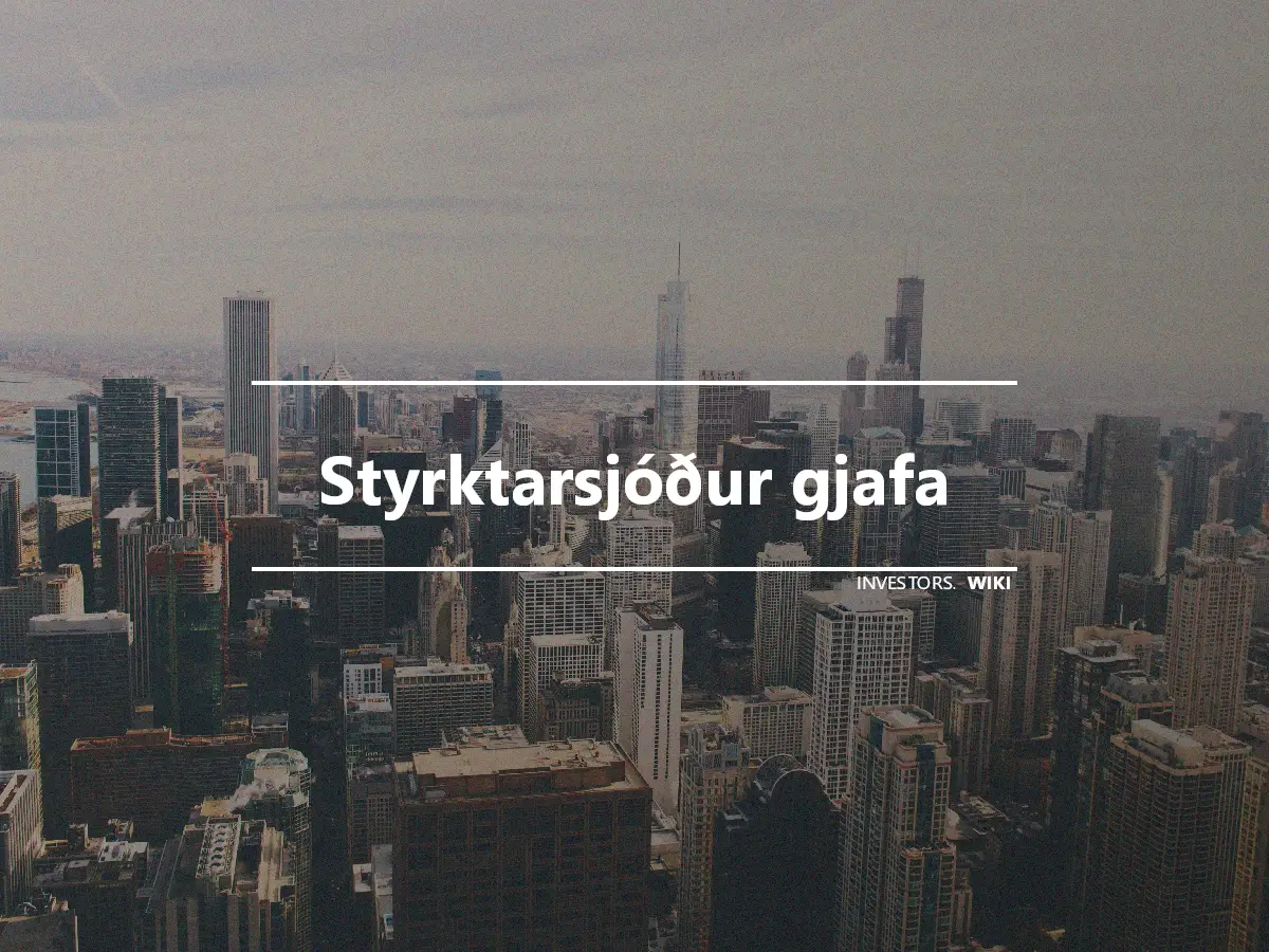 Styrktarsjóður gjafa