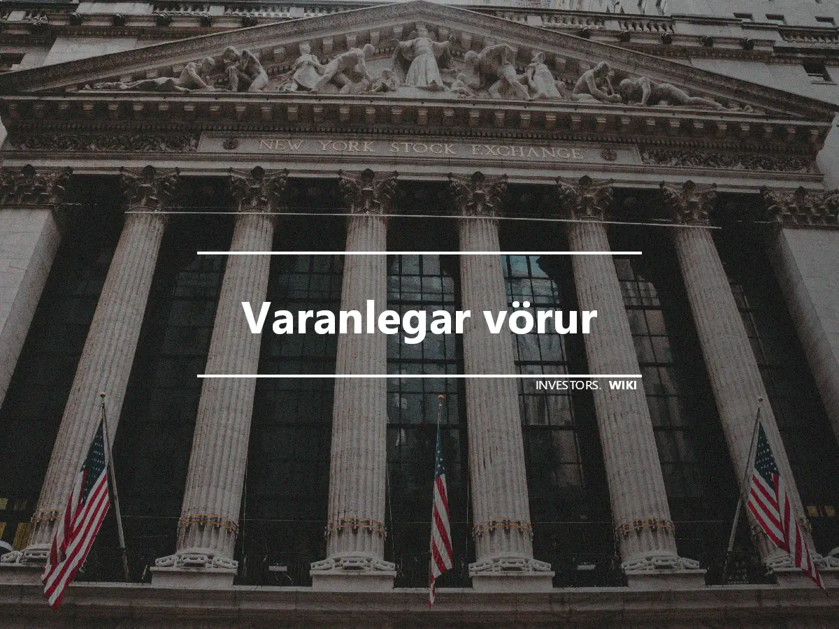 Varanlegar vörur