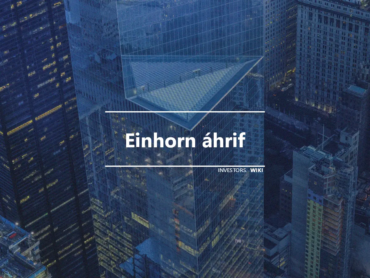 Einhorn áhrif