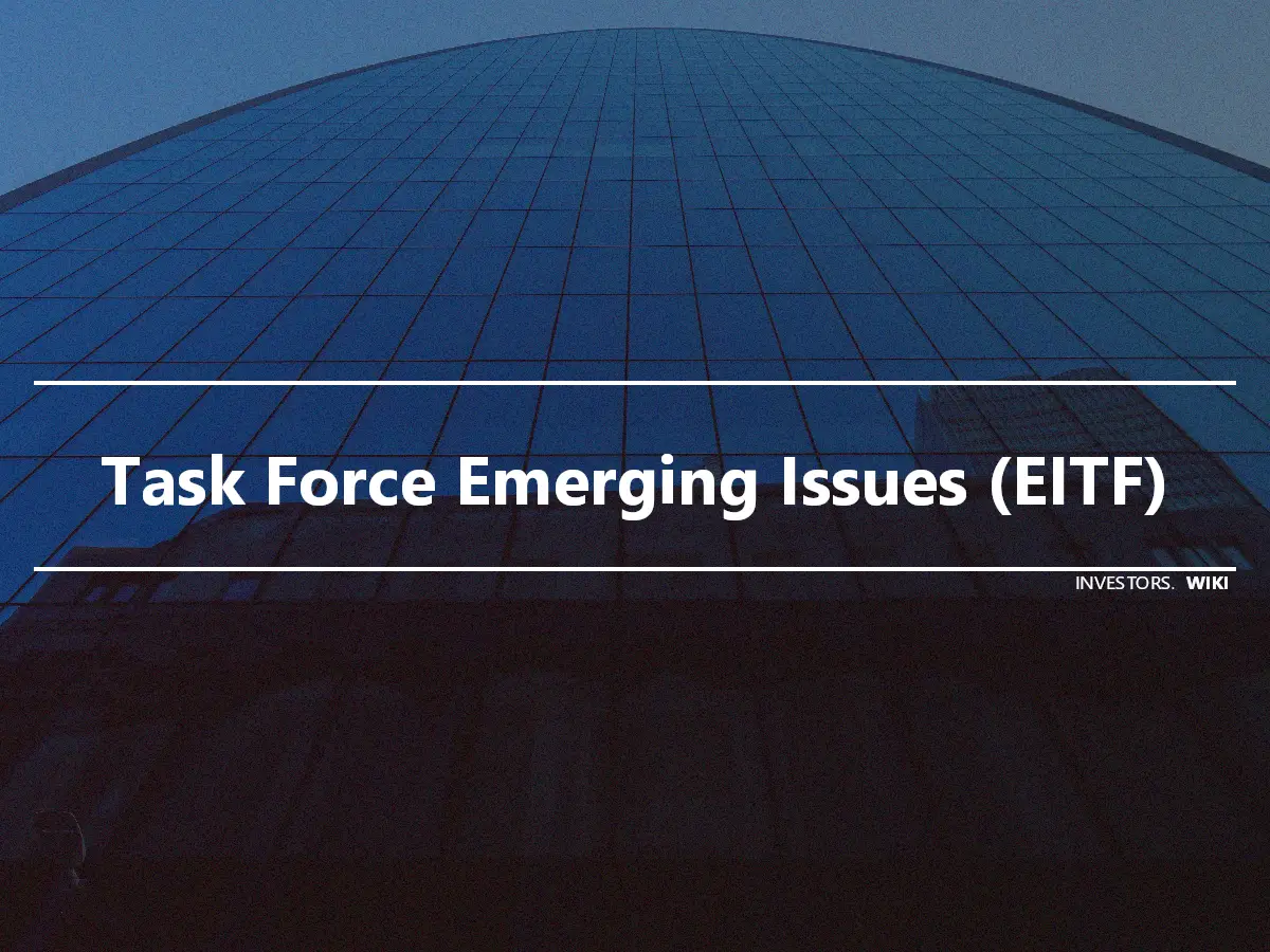 Task Force Emerging Issues (EITF)