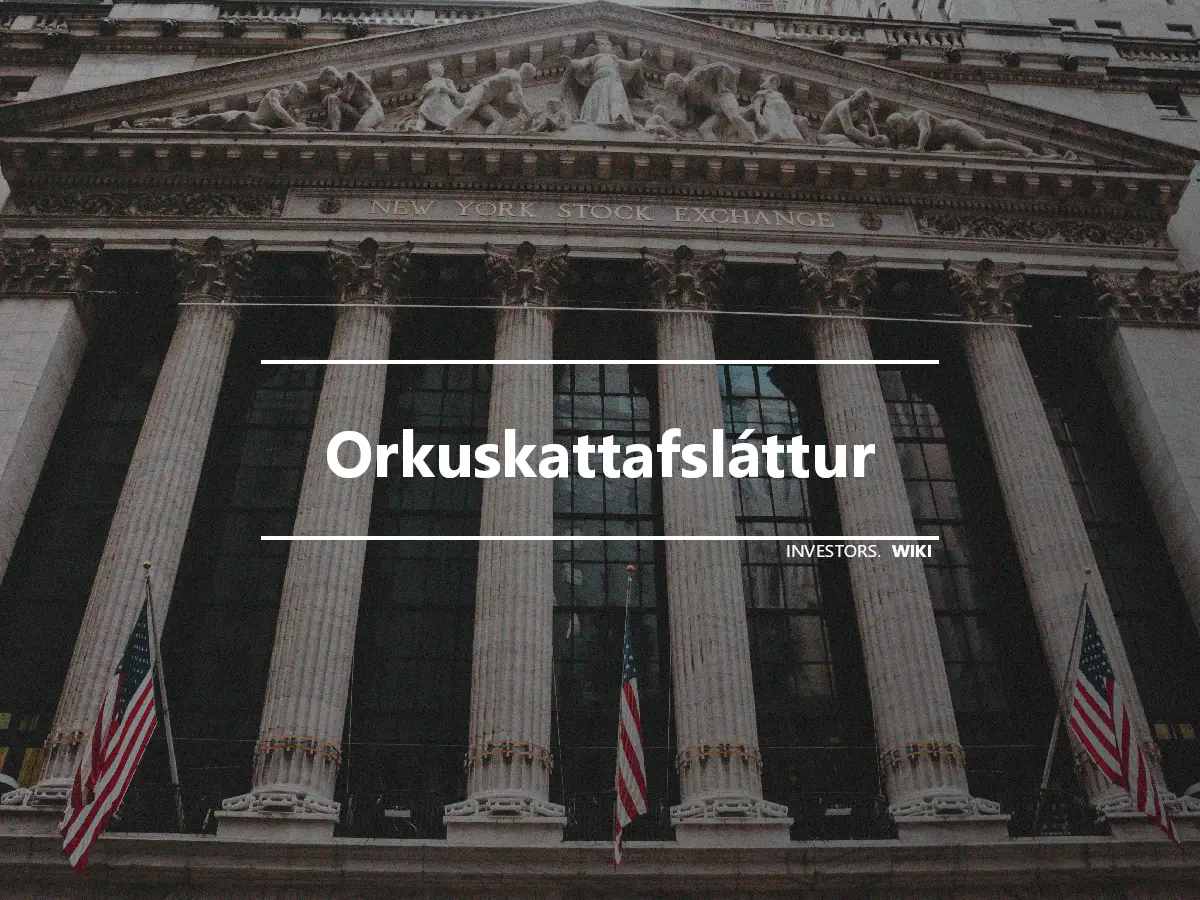 Orkuskattafsláttur