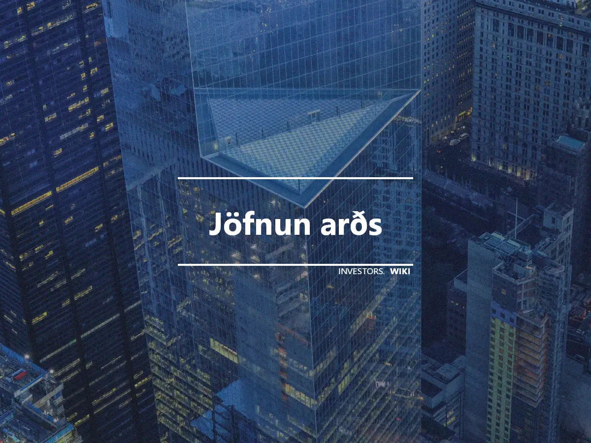 Jöfnun arðs