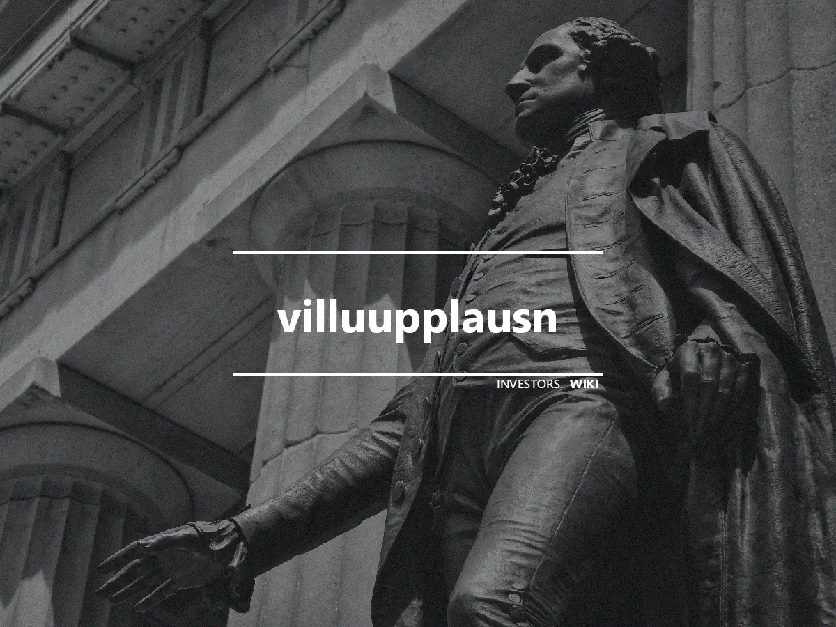 villuupplausn