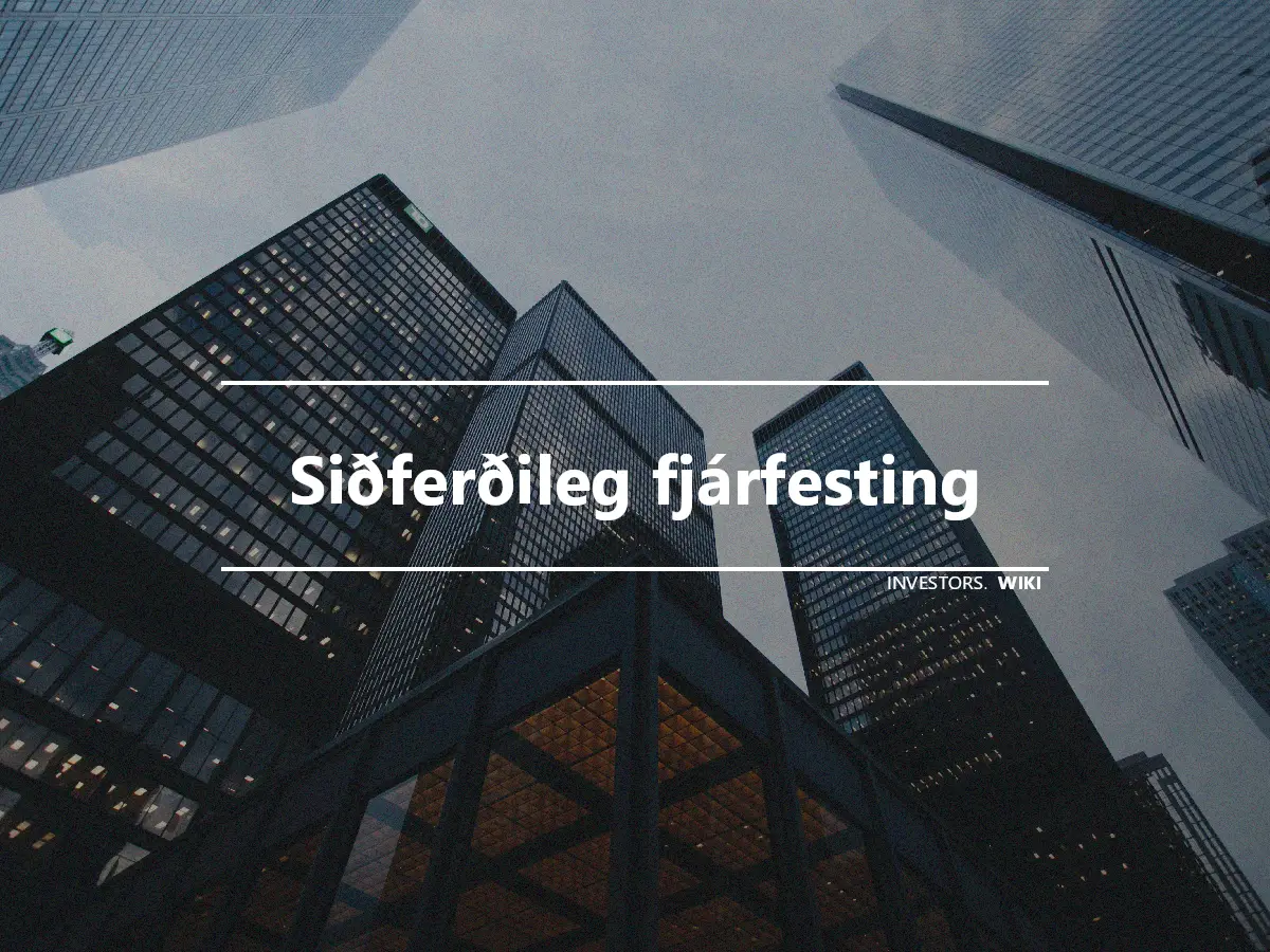 Siðferðileg fjárfesting