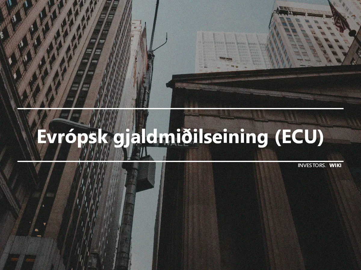 Evrópsk gjaldmiðilseining (ECU)