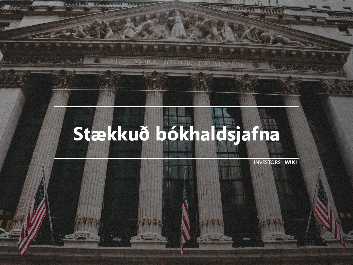Stækkuð bókhaldsjafna