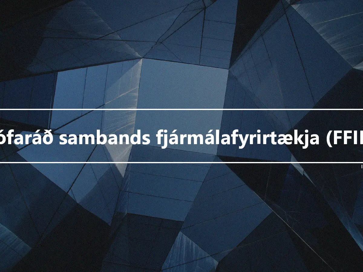 Prófaráð sambands fjármálafyrirtækja (FFIEC)