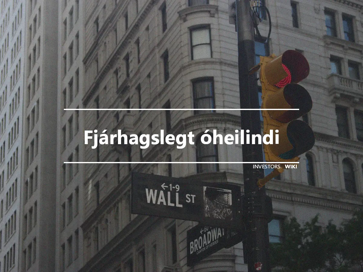 Fjárhagslegt óheilindi