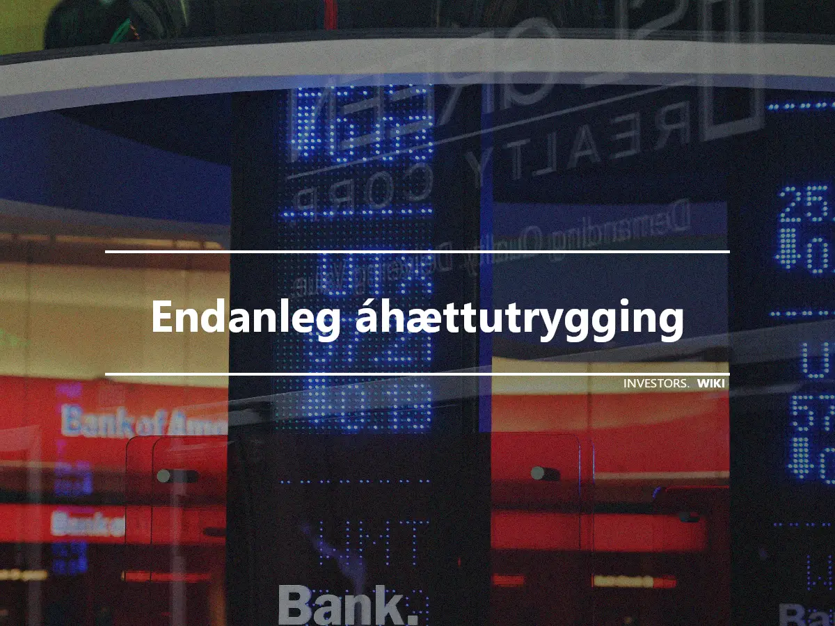 Endanleg áhættutrygging