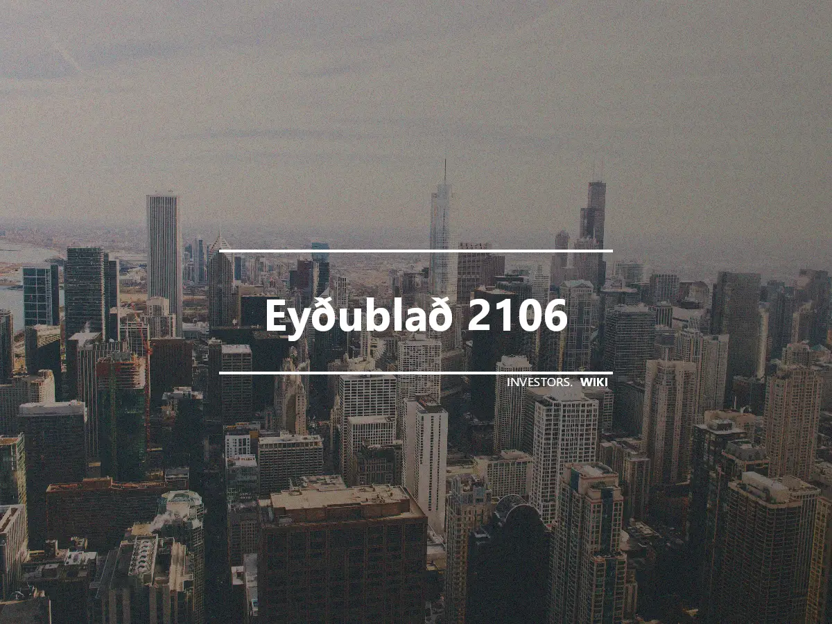 Eyðublað 2106