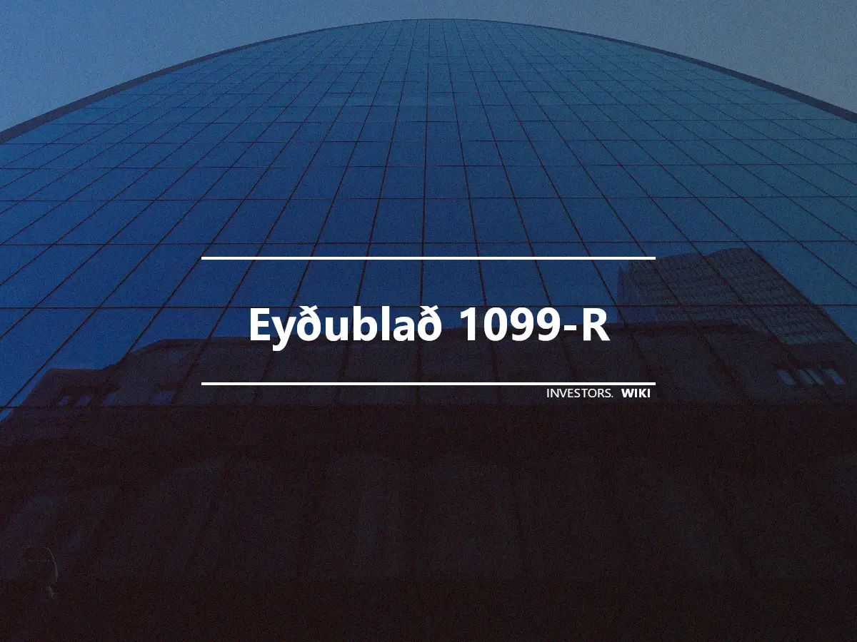 Eyðublað 1099-R