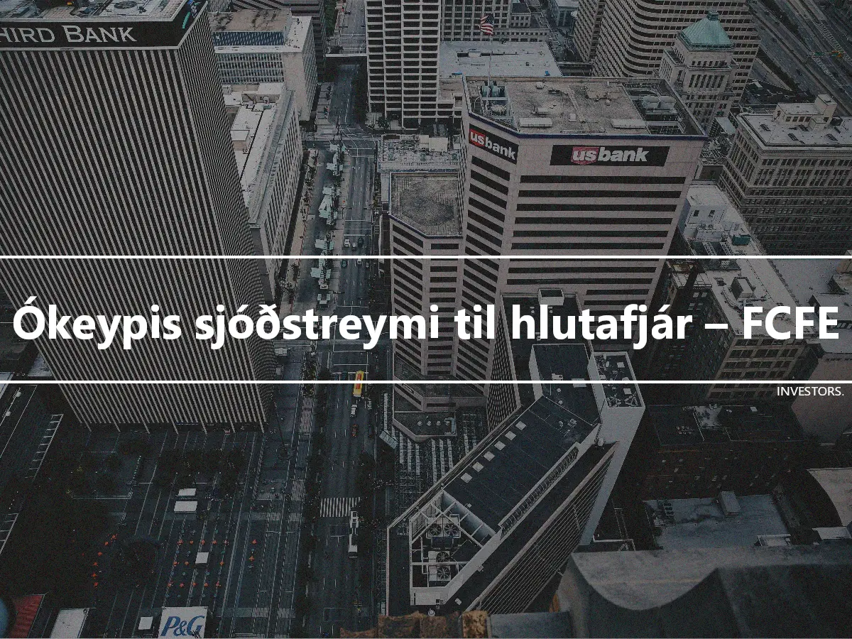 Ókeypis sjóðstreymi til hlutafjár – FCFE