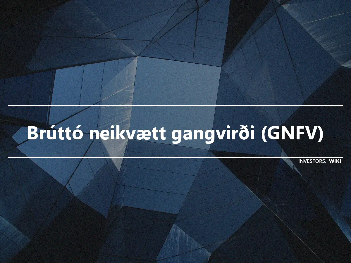 Brúttó neikvætt gangvirði (GNFV)