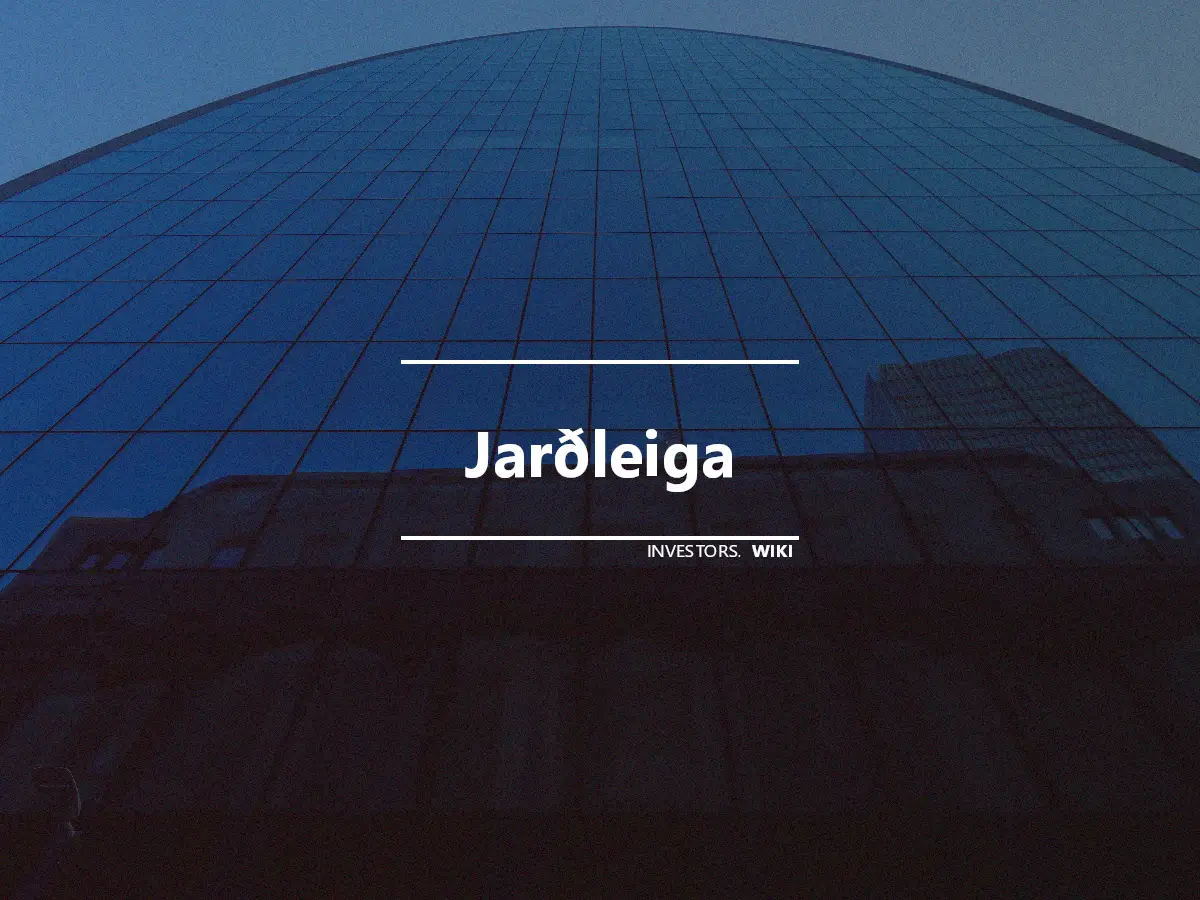 Jarðleiga