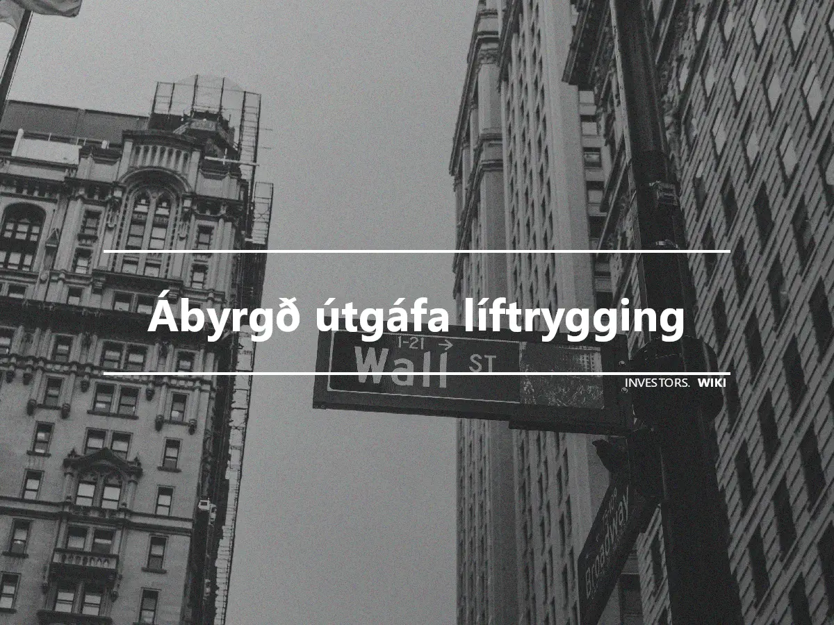 Ábyrgð útgáfa líftrygging