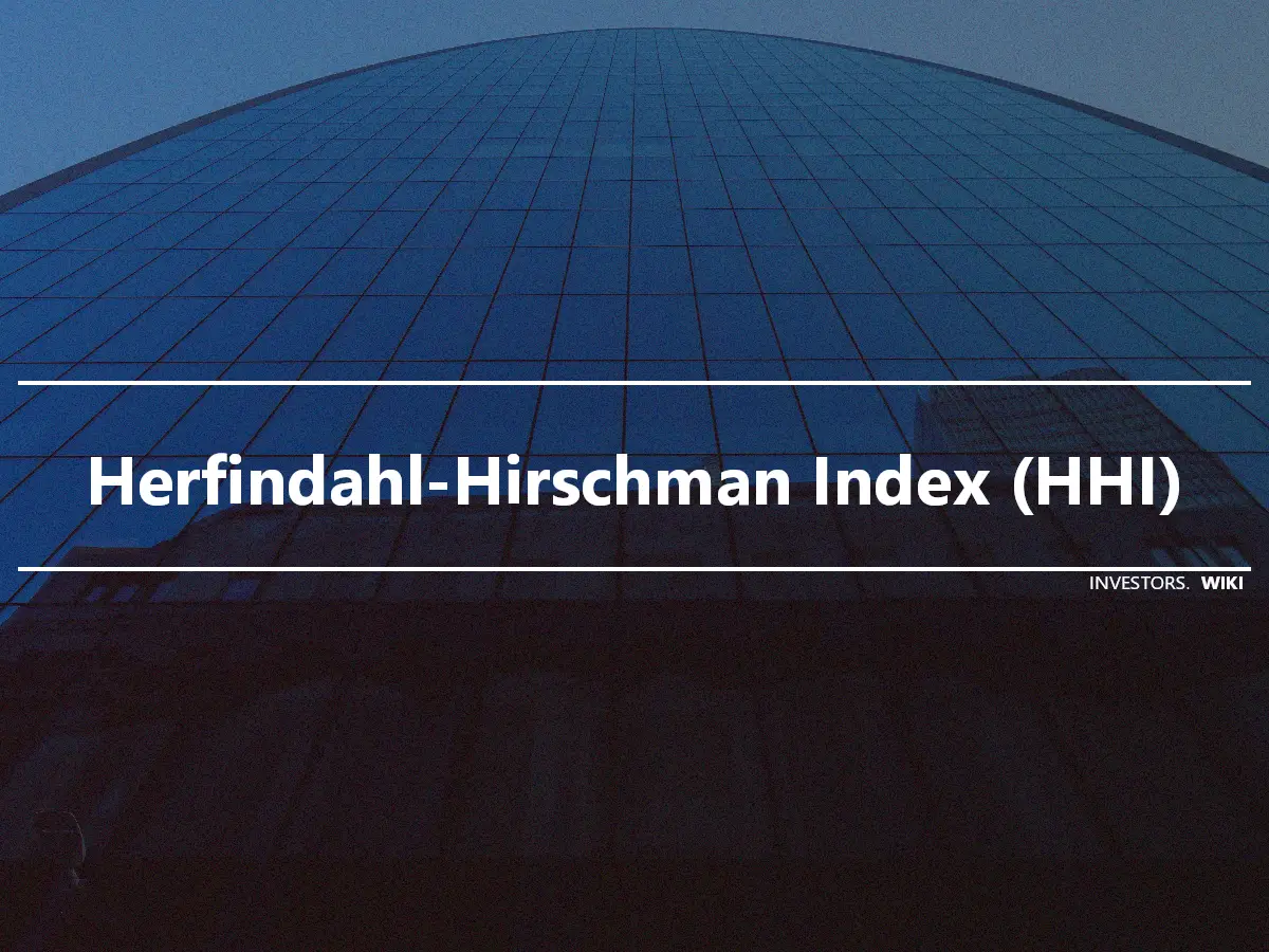 Herfindahl-Hirschman Index (HHI)