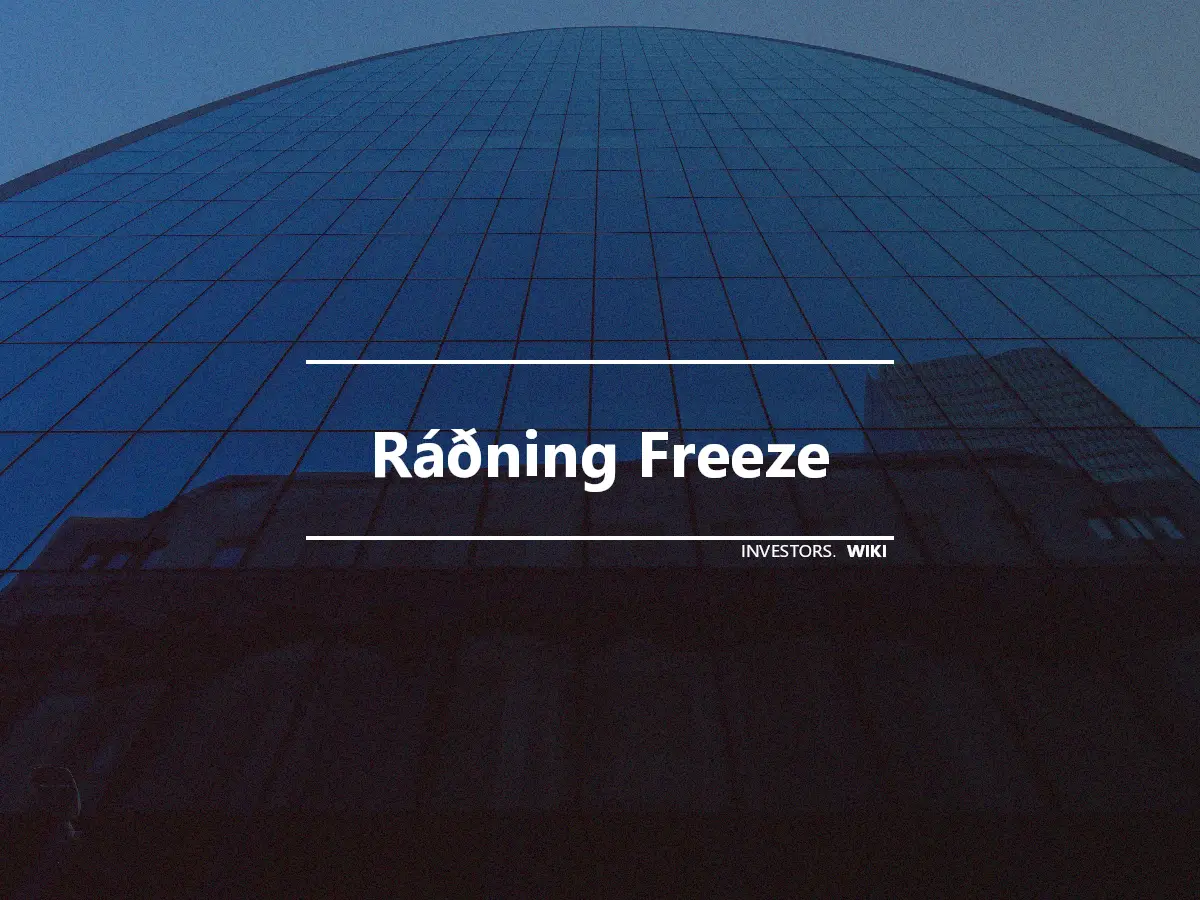 Ráðning Freeze