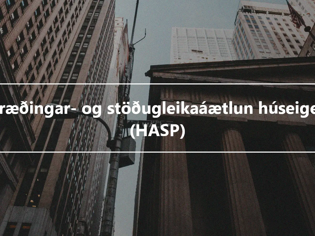 Hagræðingar- og stöðugleikaáætlun húseigenda (HASP)