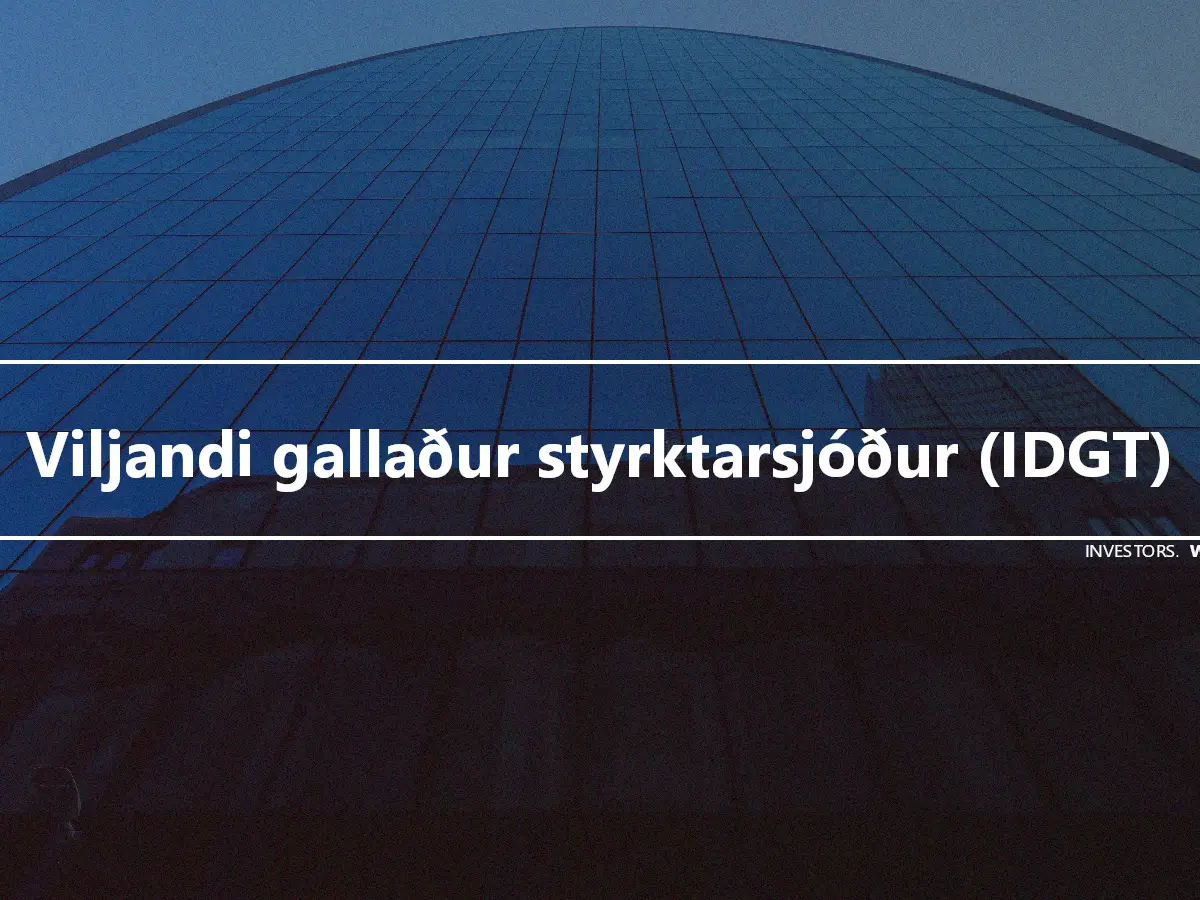 Viljandi gallaður styrktarsjóður (IDGT)