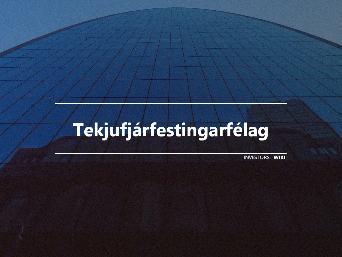 Tekjufjárfestingarfélag