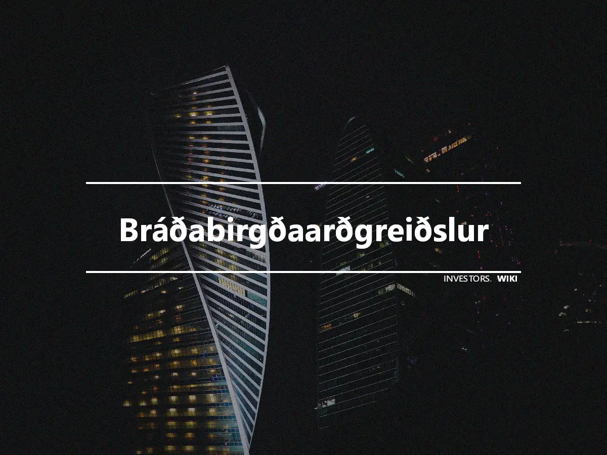 Bráðabirgðaarðgreiðslur