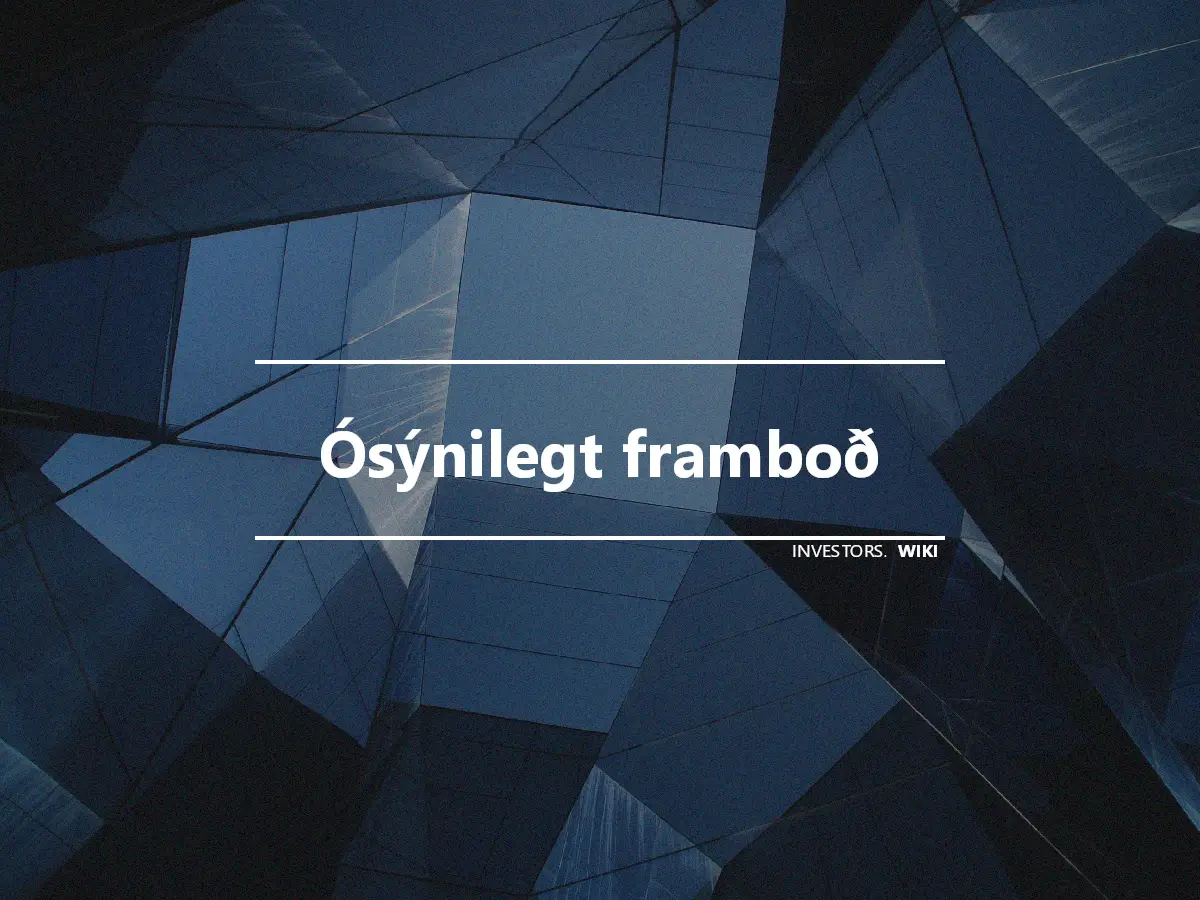 Ósýnilegt framboð