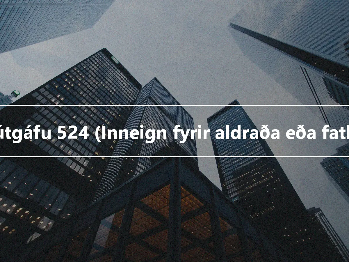 IRS útgáfu 524 (Inneign fyrir aldraða eða fatlaða)