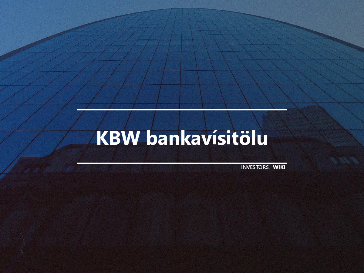 KBW bankavísitölu